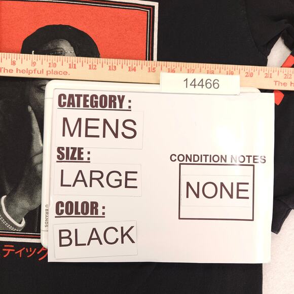 2Pac Tupac Poetic Justice Rap Long Sleeve T Shirt Mens Size Large L Black - Picture 9 of 11